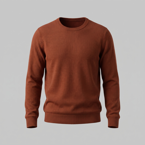 Men's Fine Knit Crew Neck Sweater