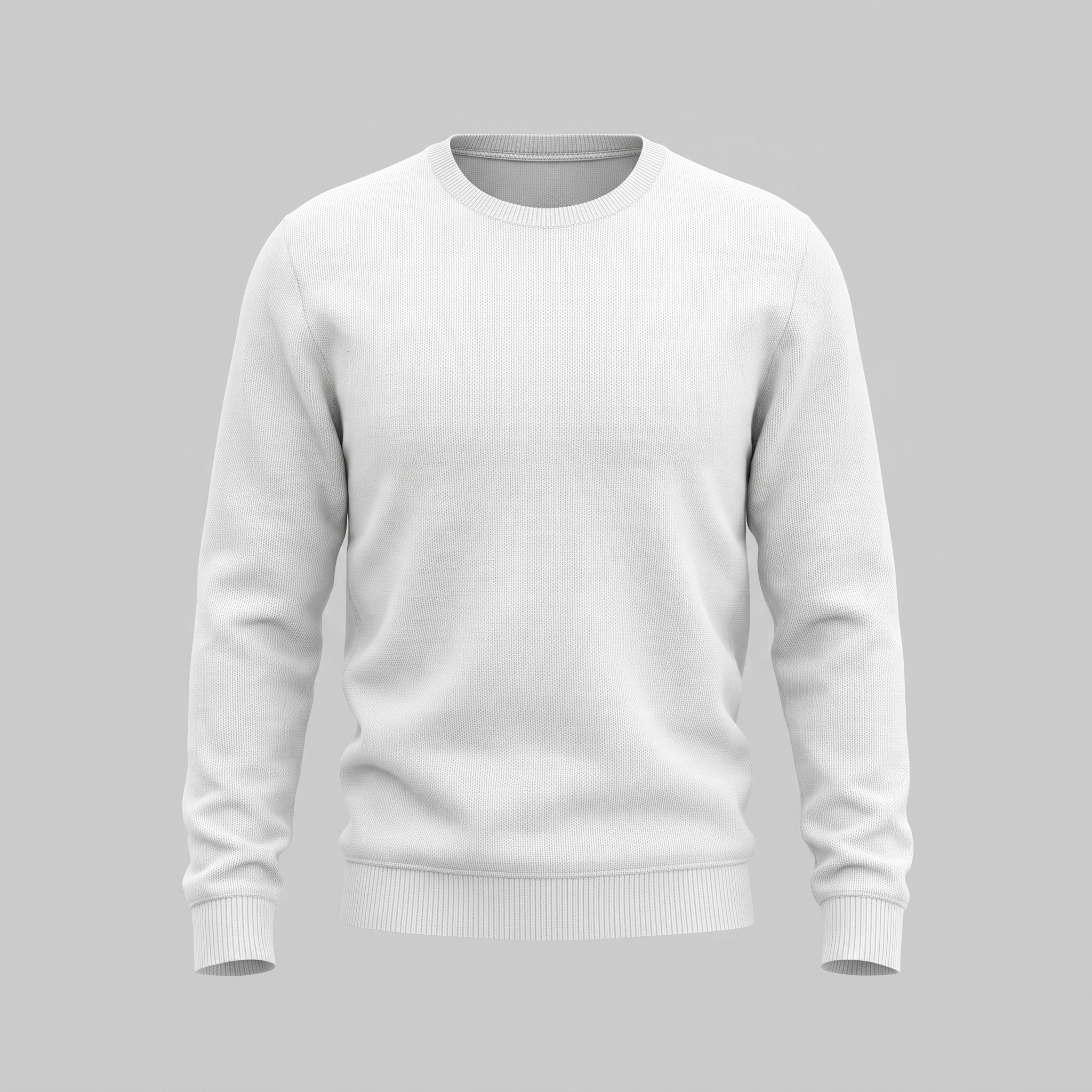 Men's Fine Knit Crew Neck Sweater