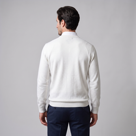 Men's Fine Knit Crew Neck Sweater