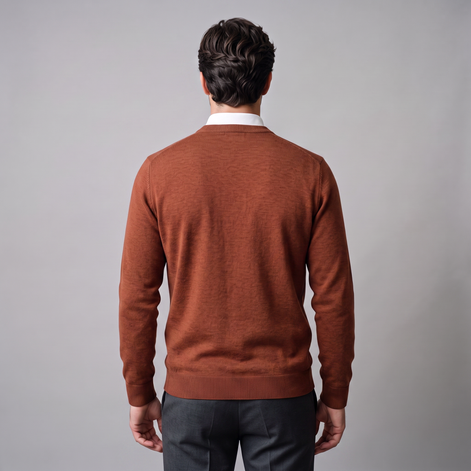 Men's Fine Knit Crew Neck Sweater