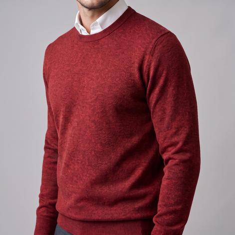Men's Fine Knit Crew Neck Sweater