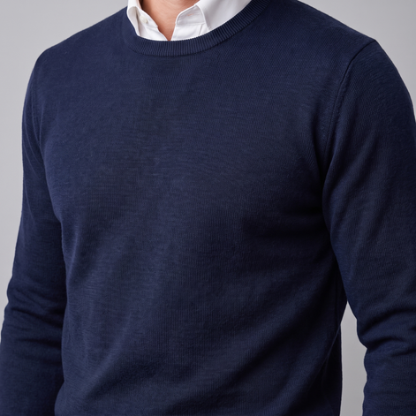 Men's Fine Knit Crew Neck Sweater