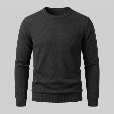 Men's Fine Knit Crew Neck Sweater