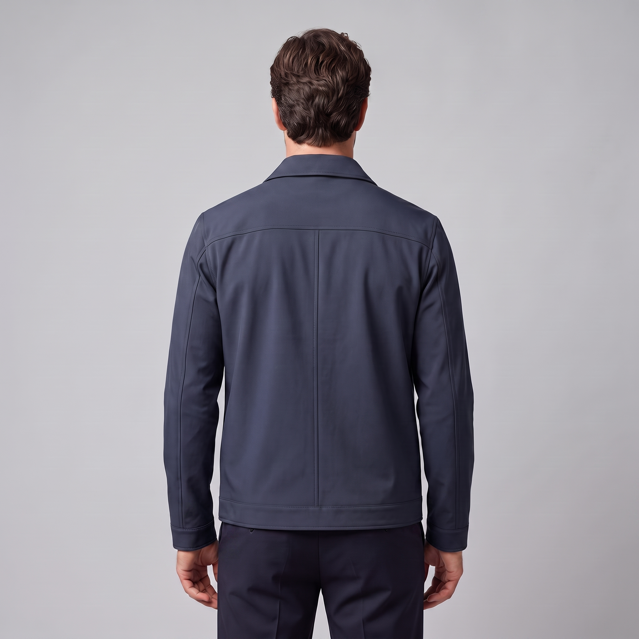 Men's Fleece-Lined Shirt Collar Jacket
