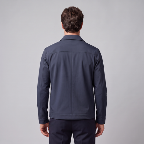 Men's Fleece-Lined Shirt Collar Jacket