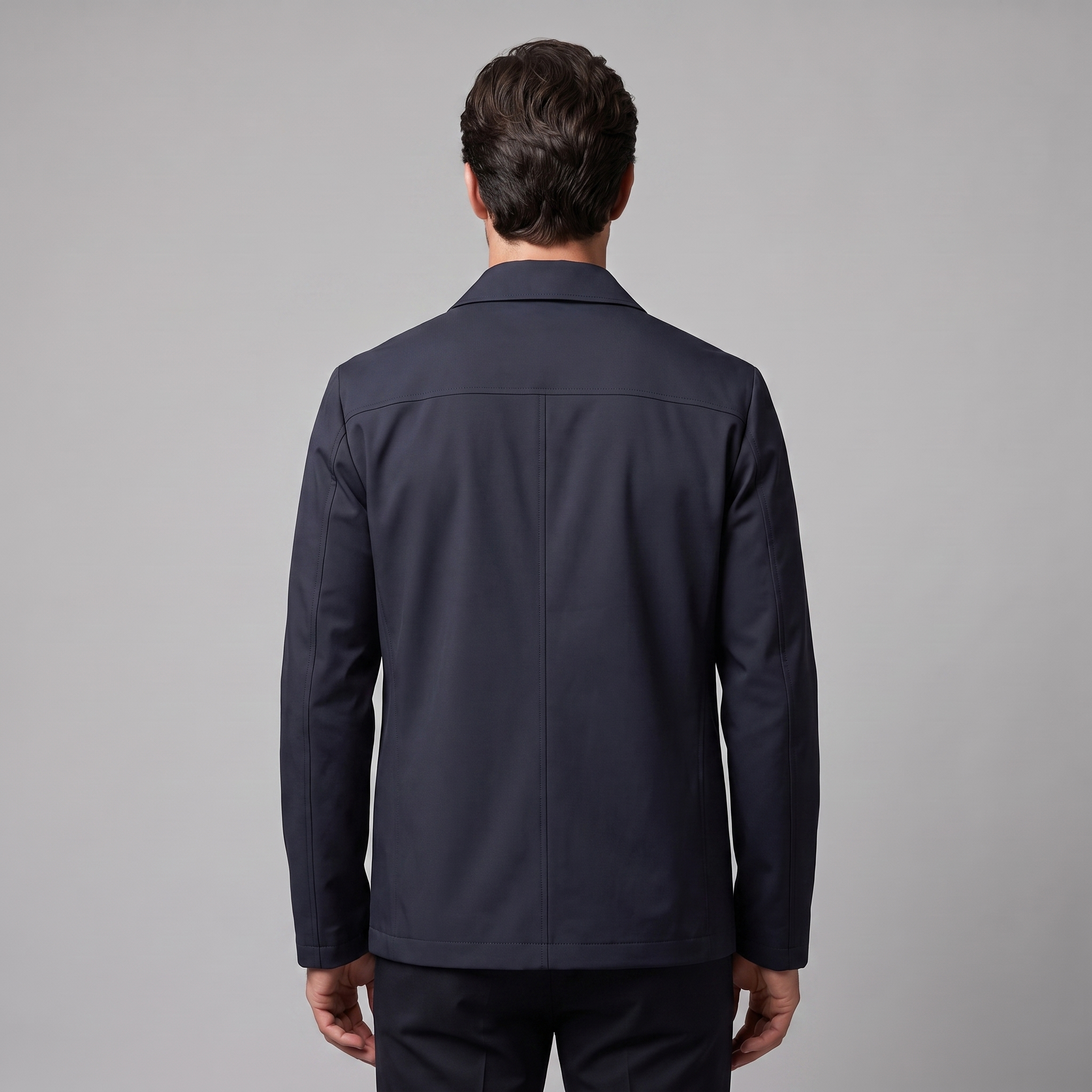 Men's Fleece-Lined Shirt Collar Jacket