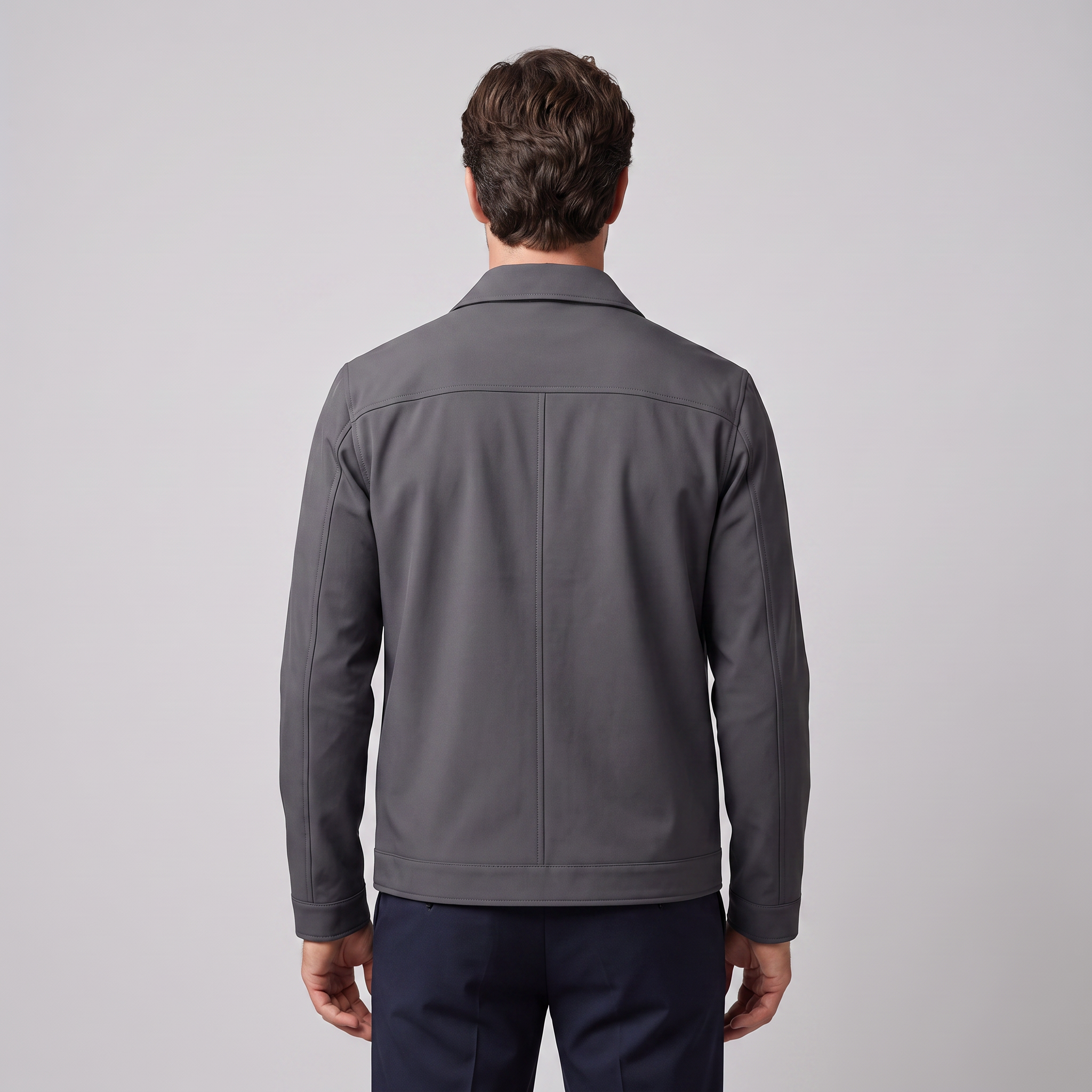Men's Fleece-Lined Shirt Collar Jacket