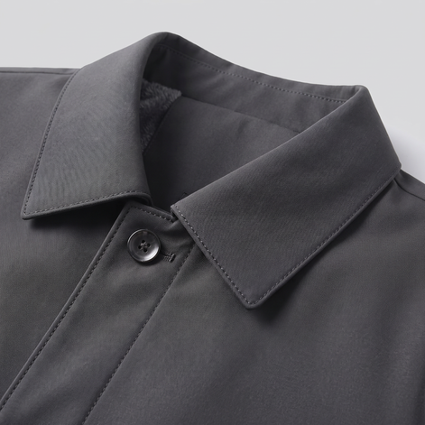 Men's Fleece-Lined Shirt Collar Jacket