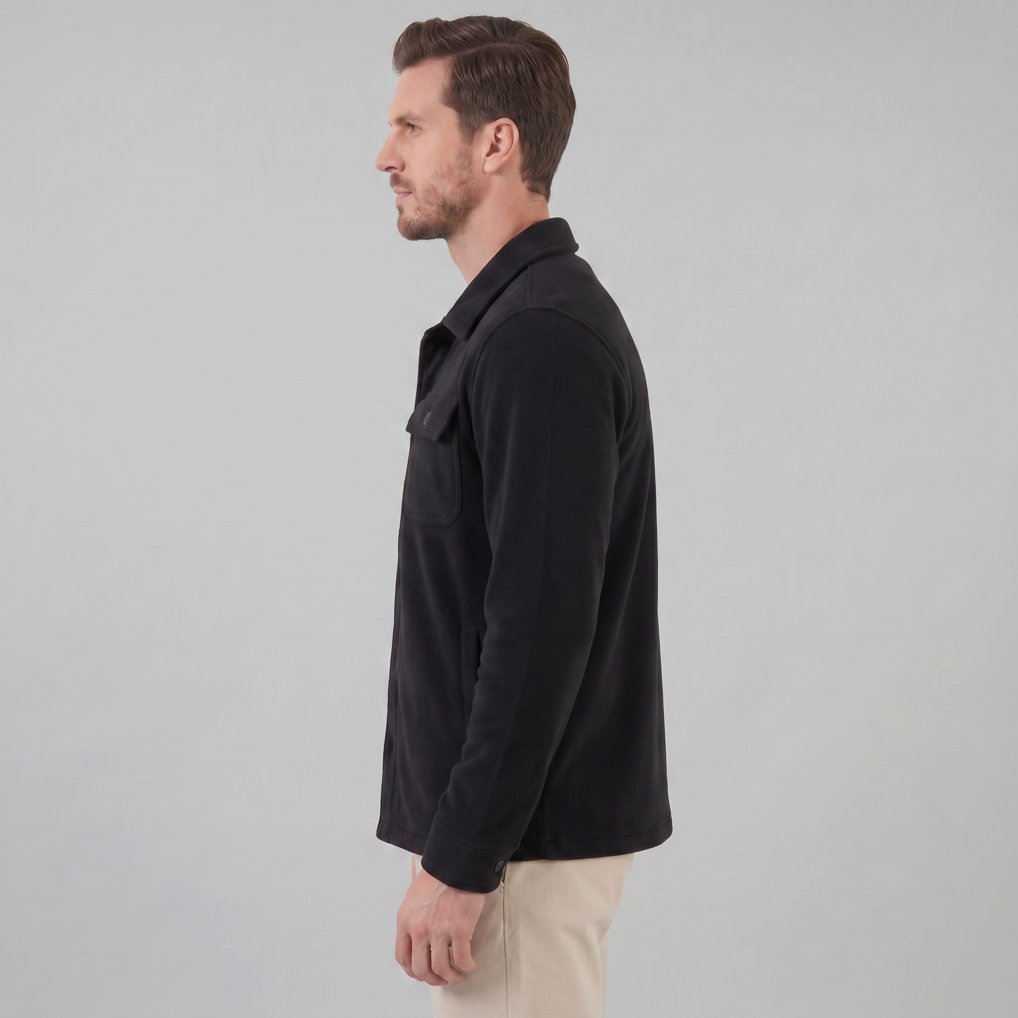 Men's Fleece Overshirt Jacket