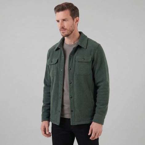 Men's Fleece Overshirt Jacket