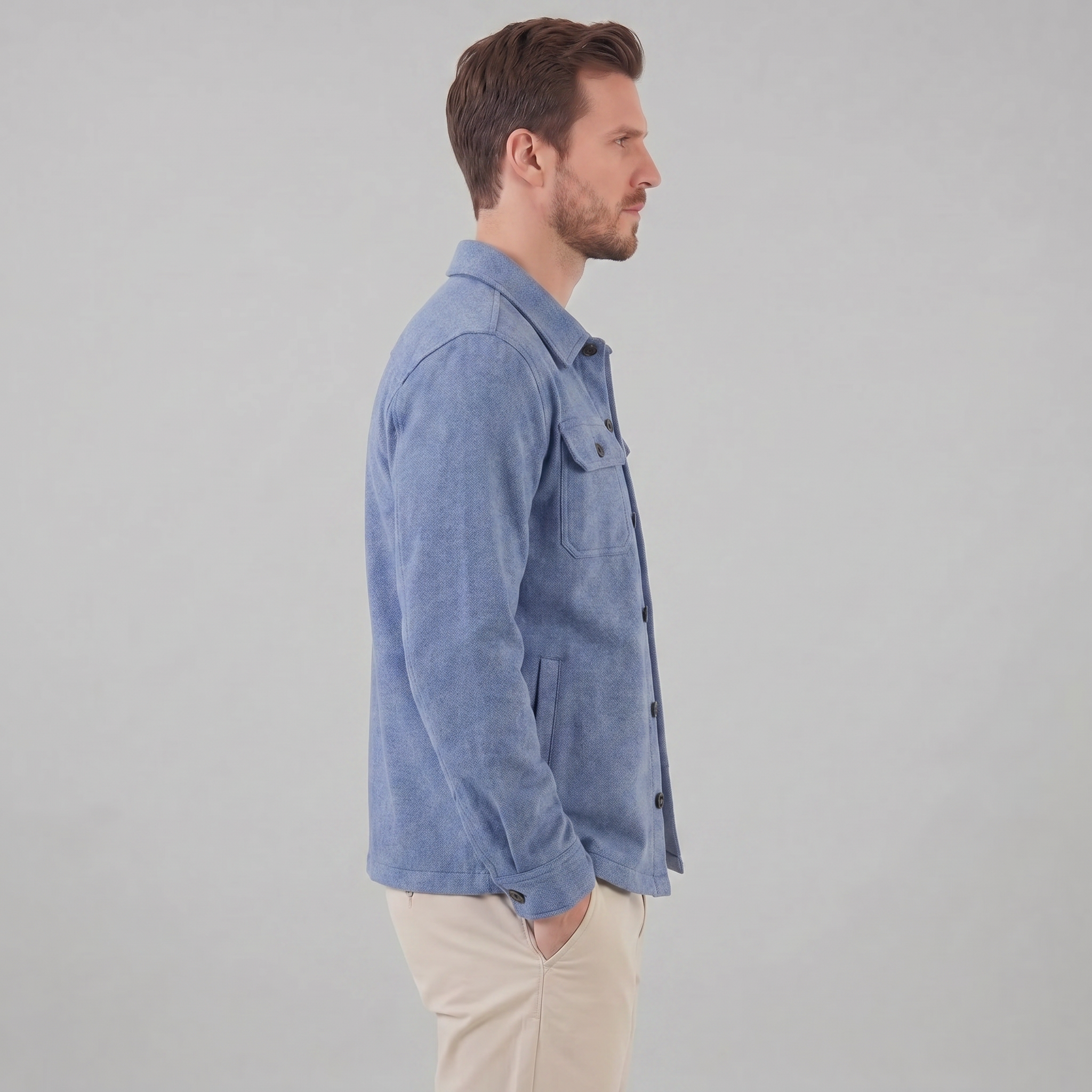 Men's Fleece Overshirt Jacket