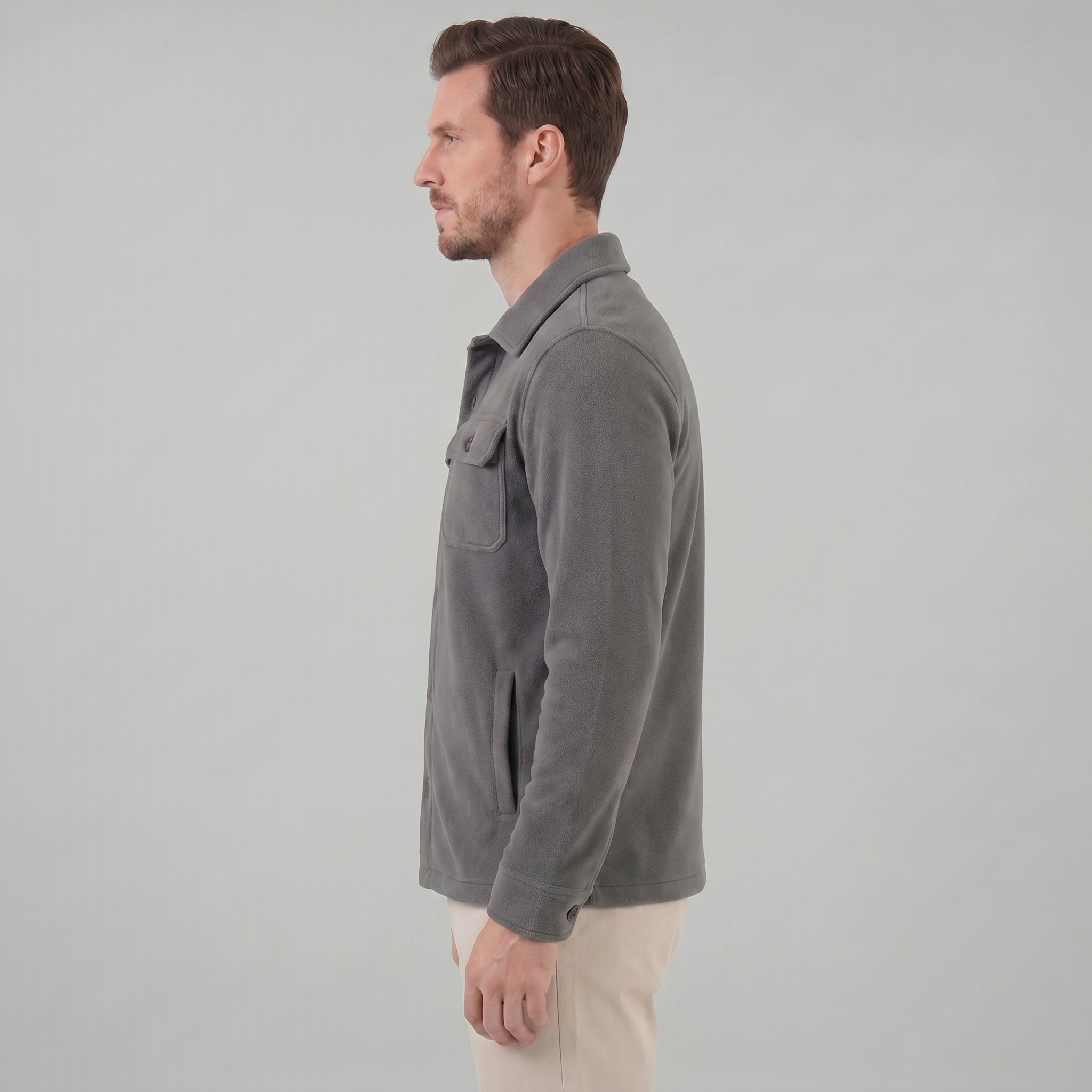 Men's Fleece Overshirt Jacket