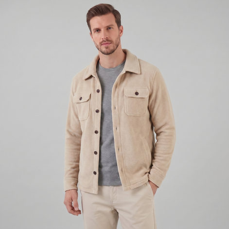 Men's Fleece Overshirt Jacket