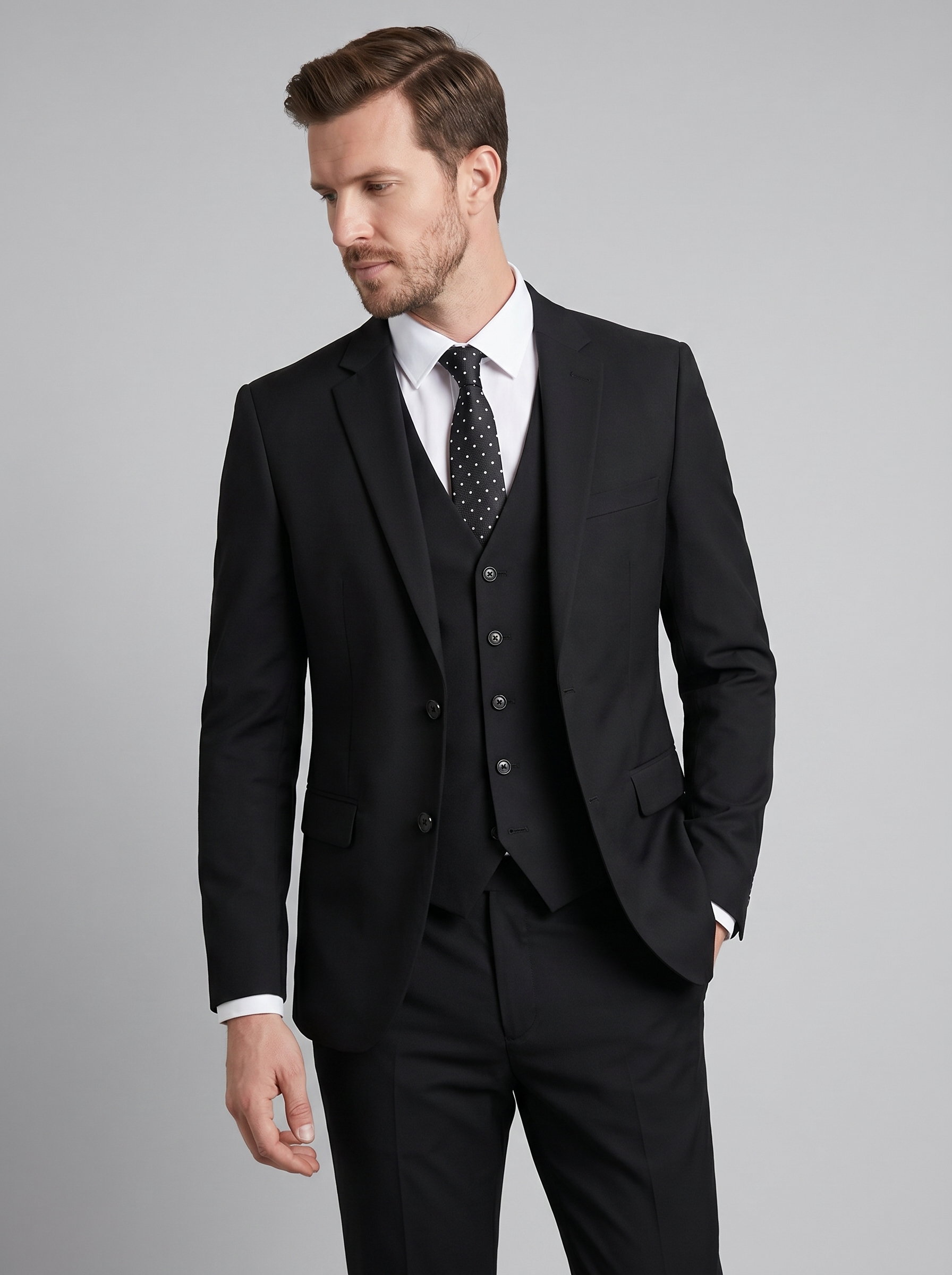 Men's Formal Three Piece Wedding Guest Suit