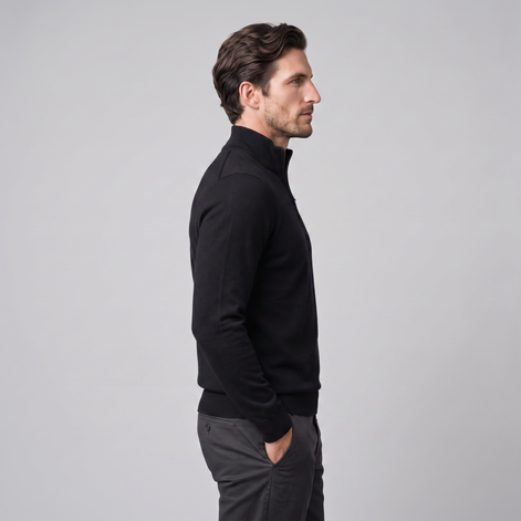 Men's Half-Zip Knit Sweater