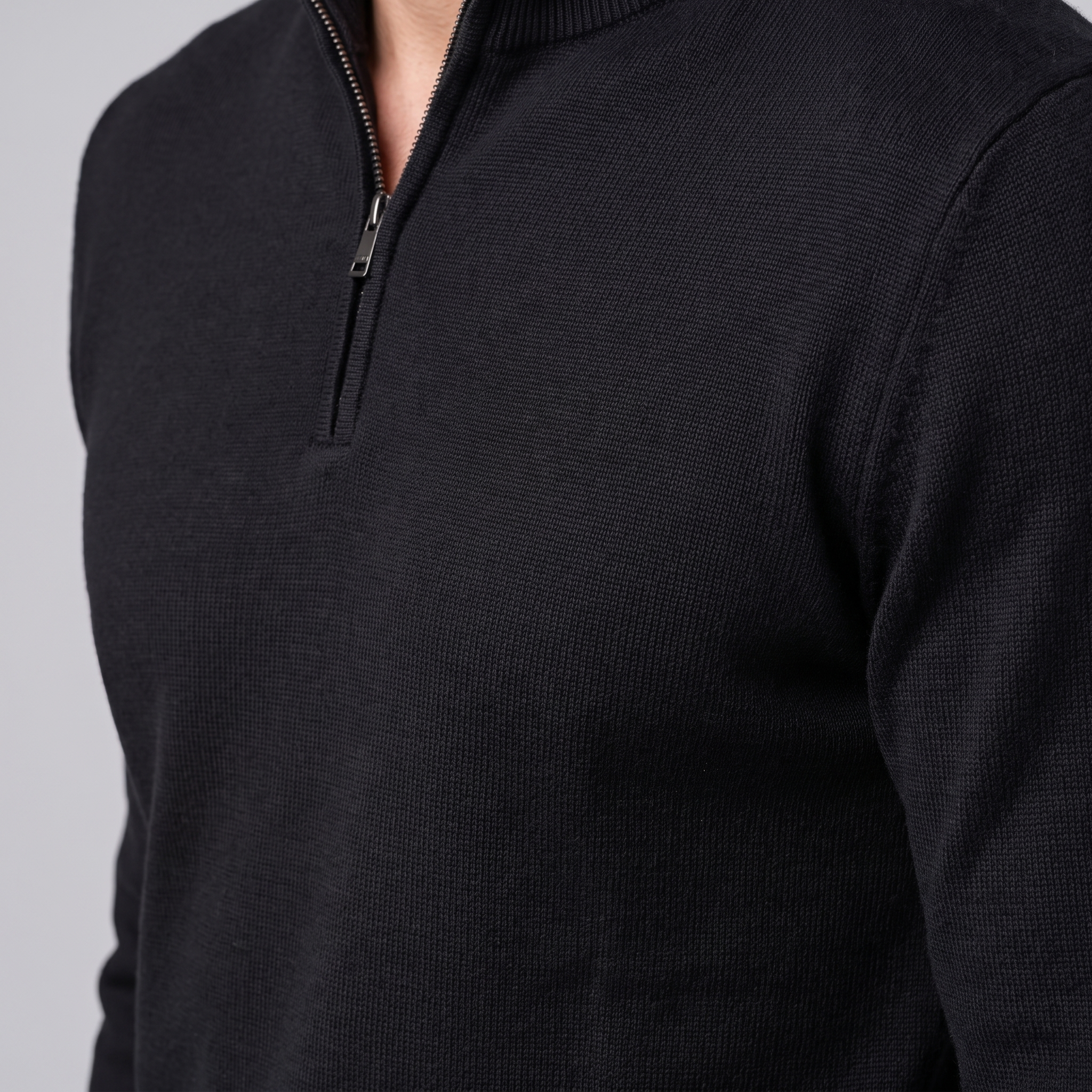 Men's Half-Zip Knit Sweater