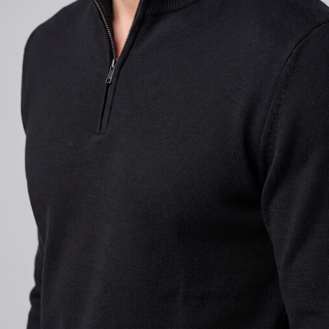 Men's Half-Zip Knit Sweater