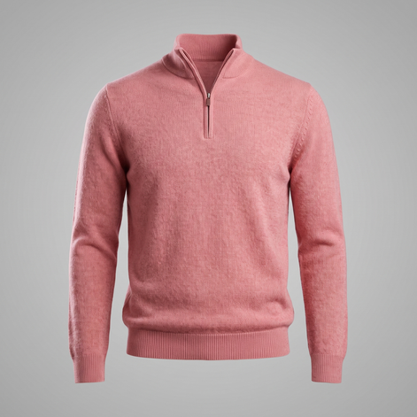 Men's Half-Zip Knit Sweater