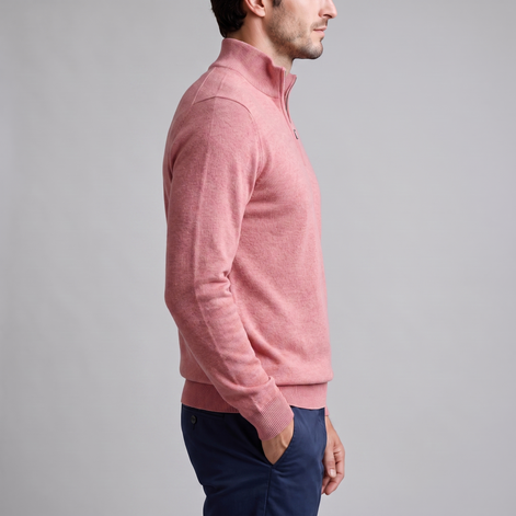 Men's Half-Zip Knit Sweater