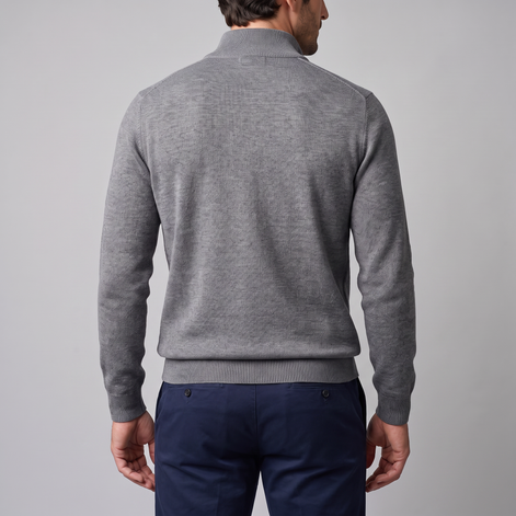 Men's Half-Zip Knit Sweater