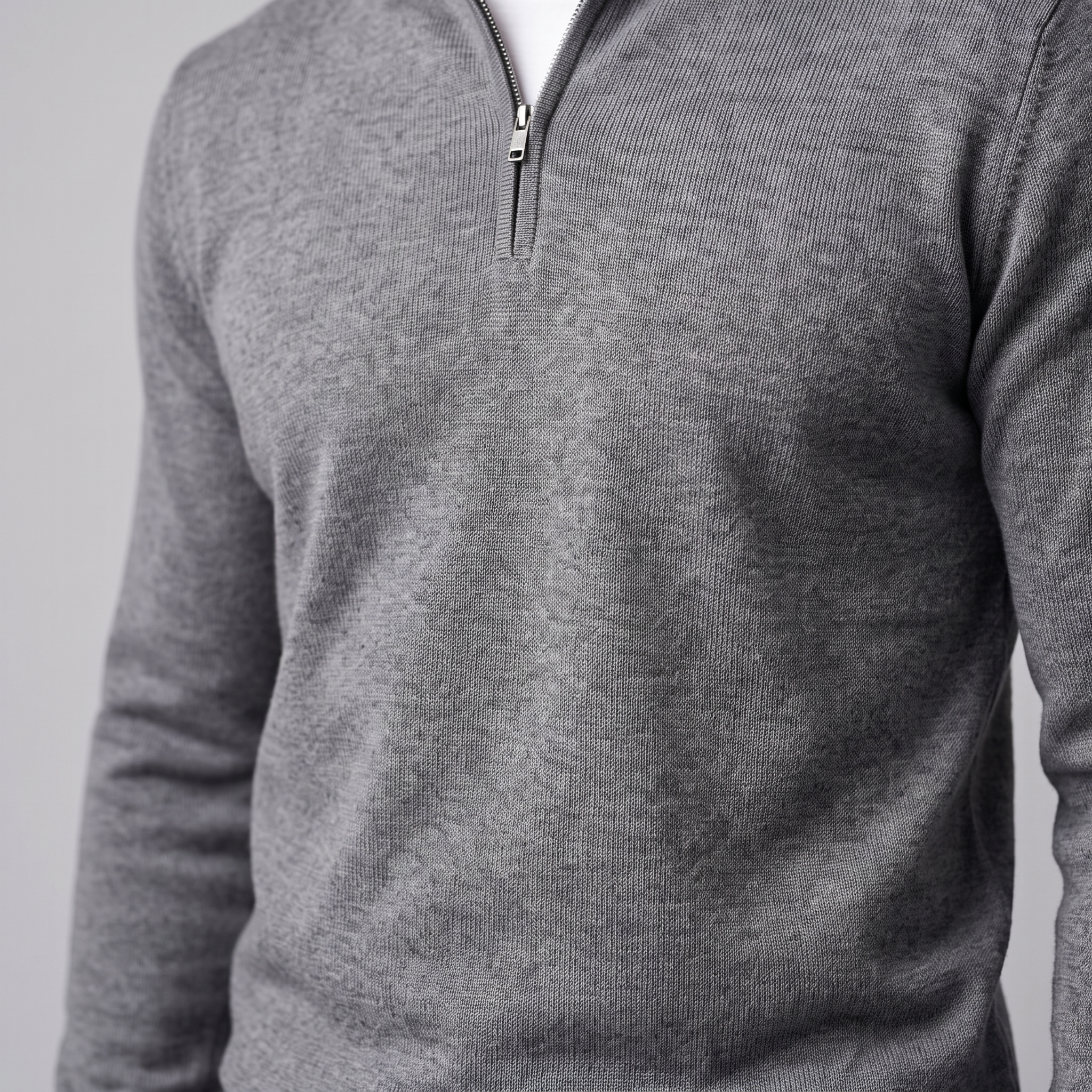 Men's Half-Zip Knit Sweater