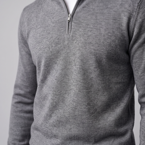 Men's Half-Zip Knit Sweater