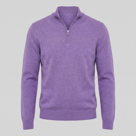 Men's Half-Zip Knit Sweater