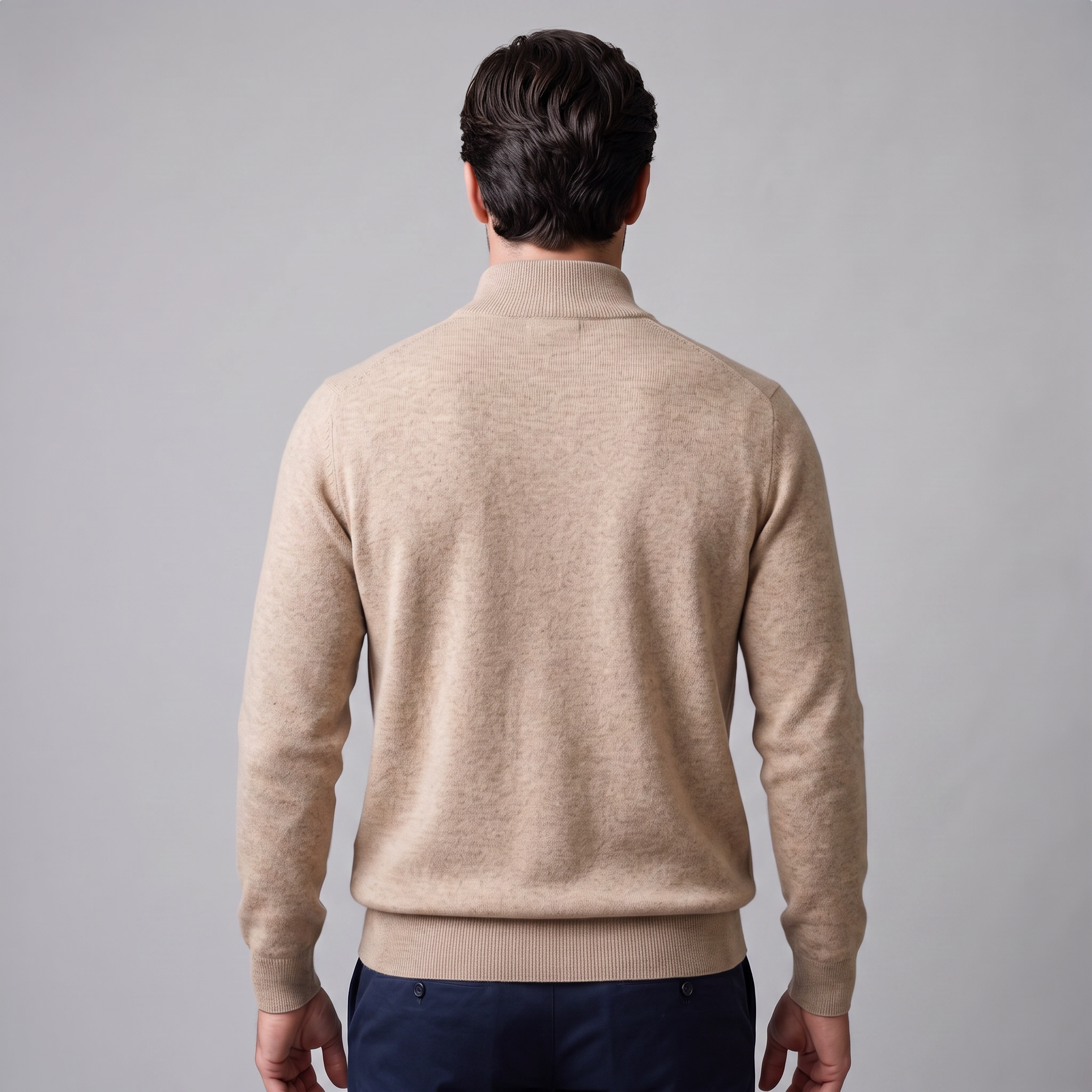 Men's Half-Zip Knit Sweater