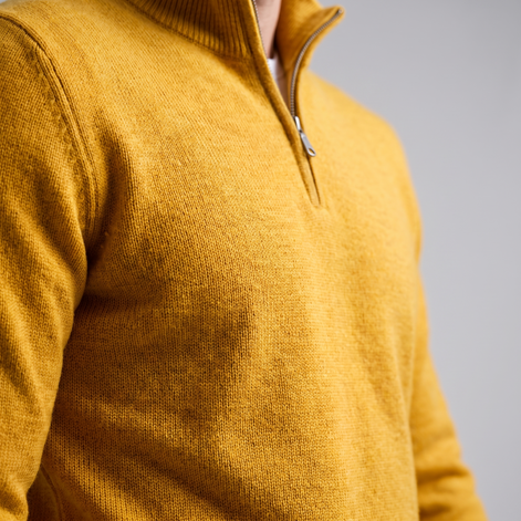 Men's Half-Zip Knit Sweater