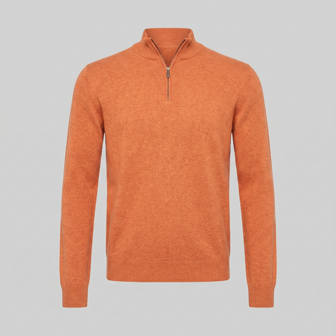 Men's Half-Zip Knit Sweater