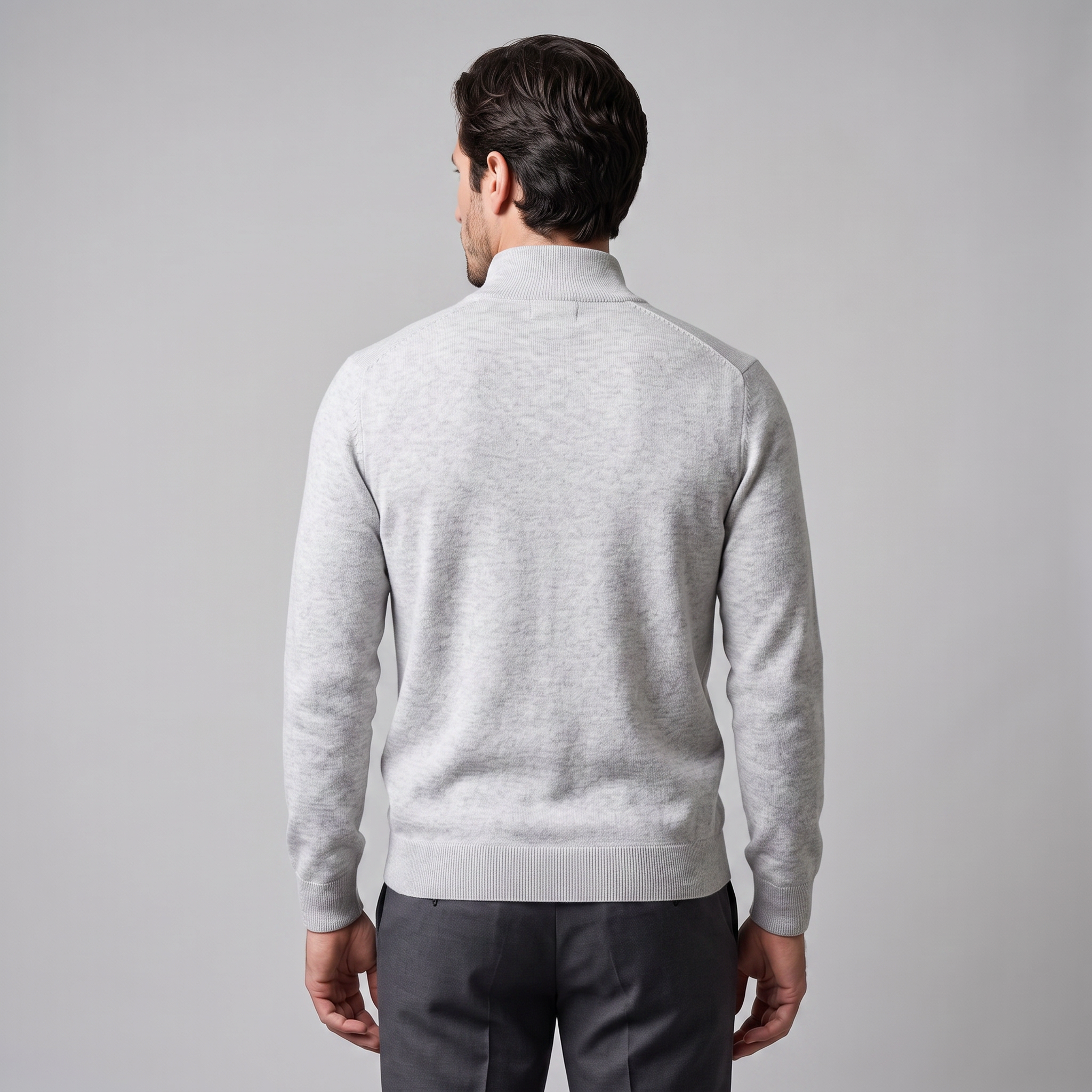 Men's Half-Zip Knit Sweater