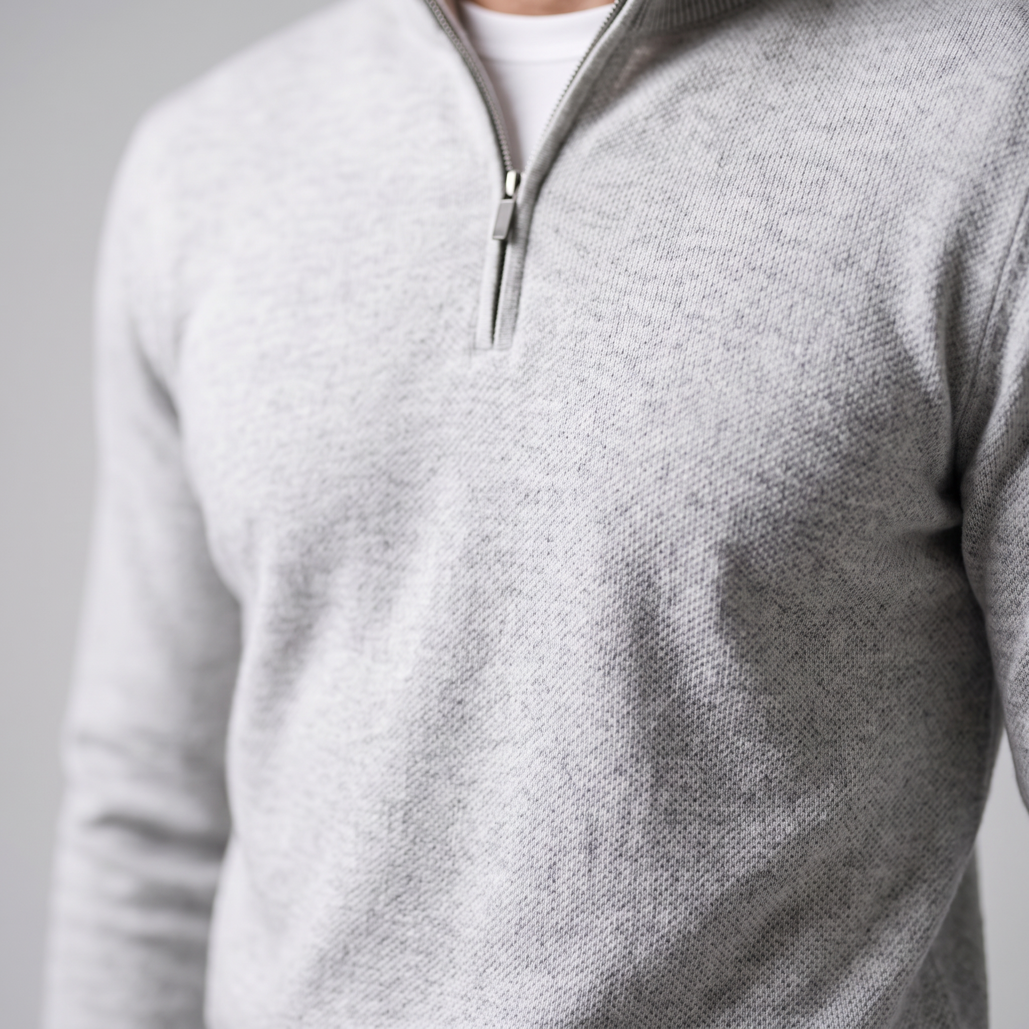 Men's Half-Zip Knit Sweater