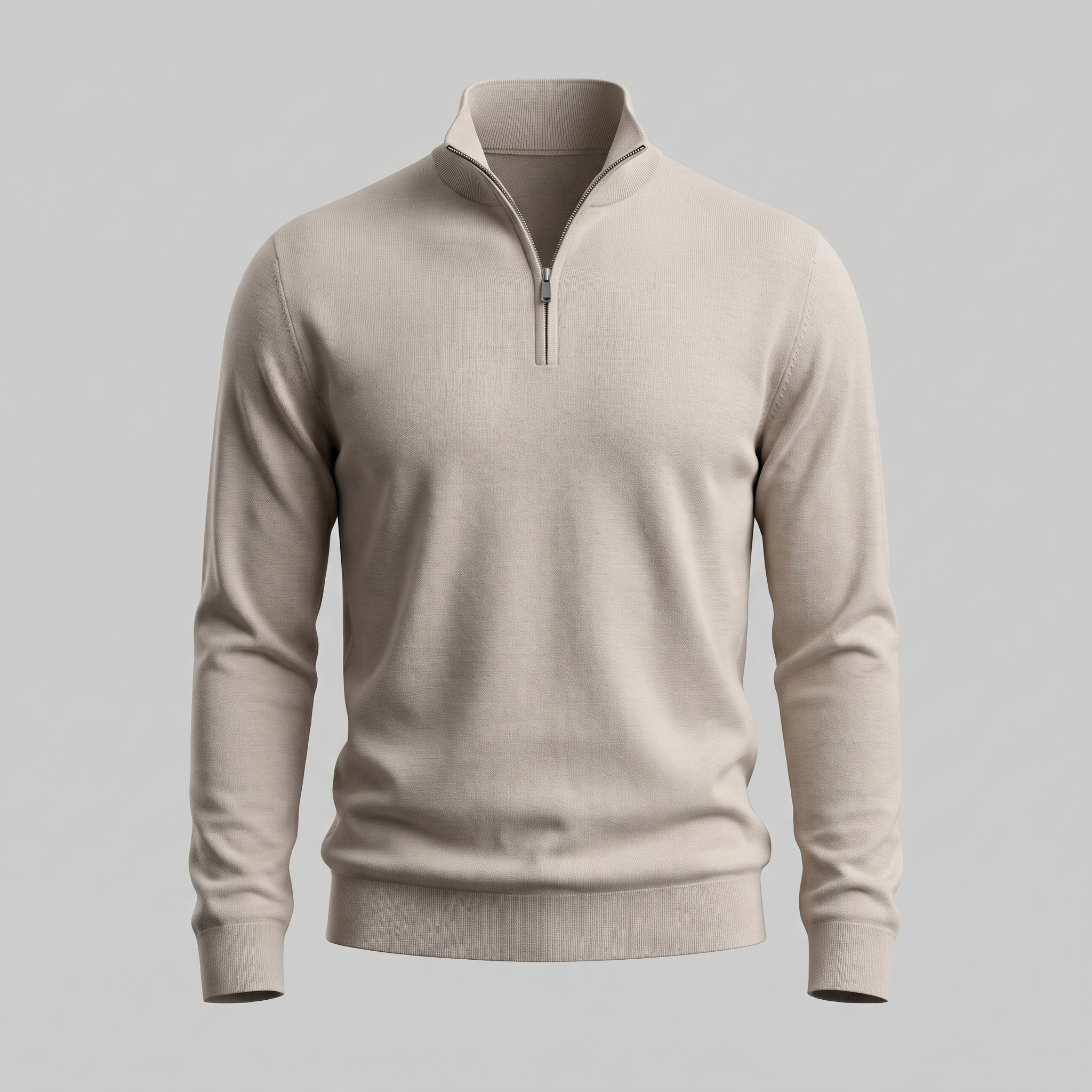 Men's Half-Zip Knit Sweater