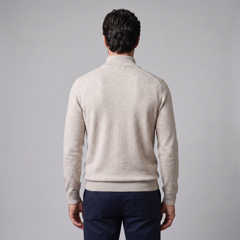 Men's Half-Zip Knit Sweater