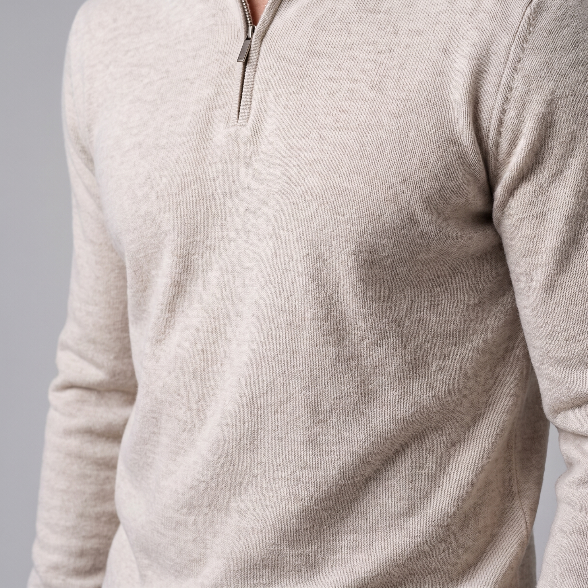 Men's Half-Zip Knit Sweater