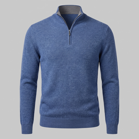 Men's Half-Zip Knit Sweater