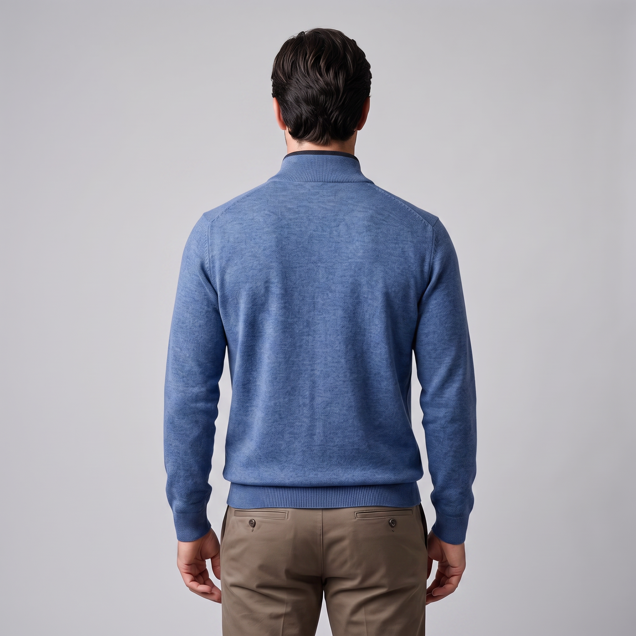 Men's Half-Zip Knit Sweater