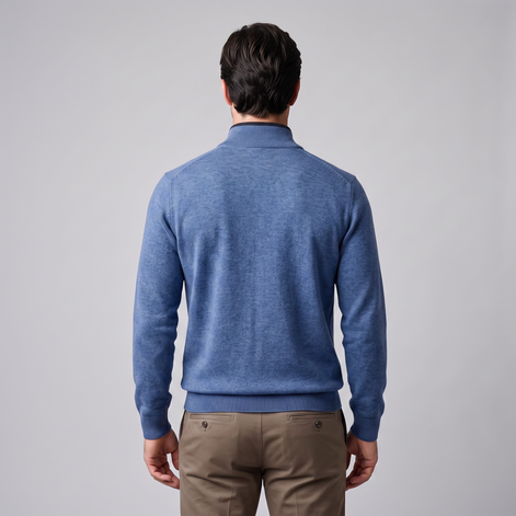 Men's Half-Zip Knit Sweater