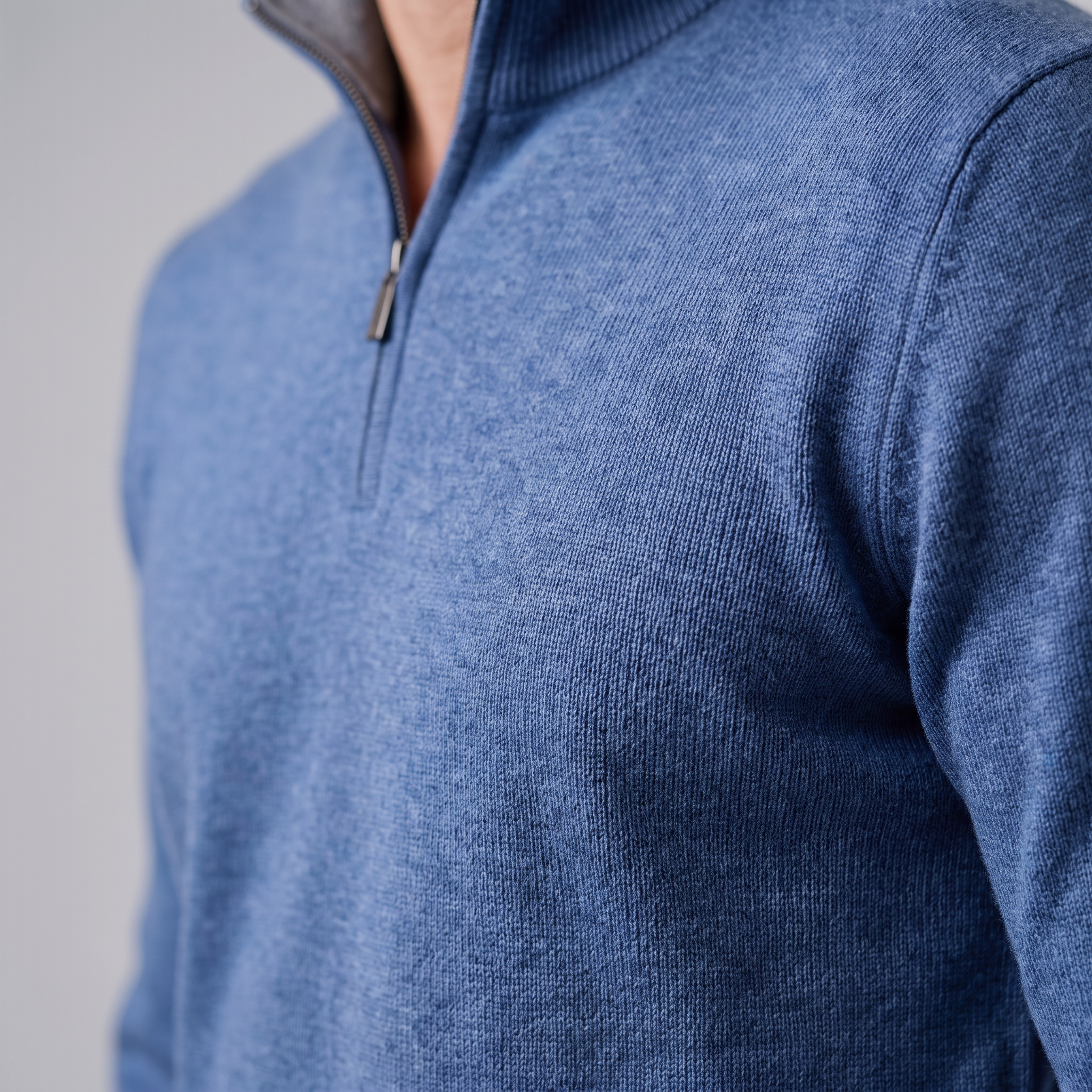 Men's Half-Zip Knit Sweater