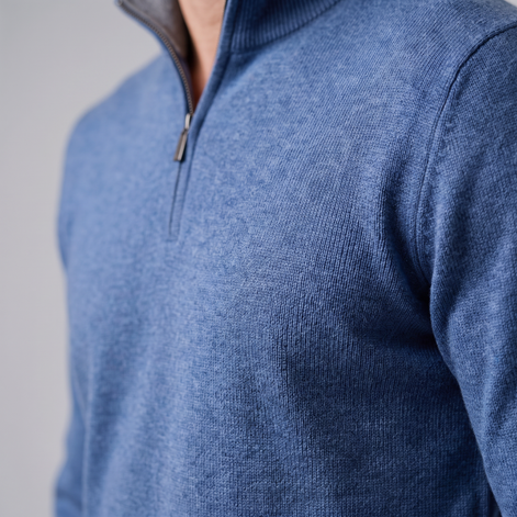 Men's Half-Zip Knit Sweater