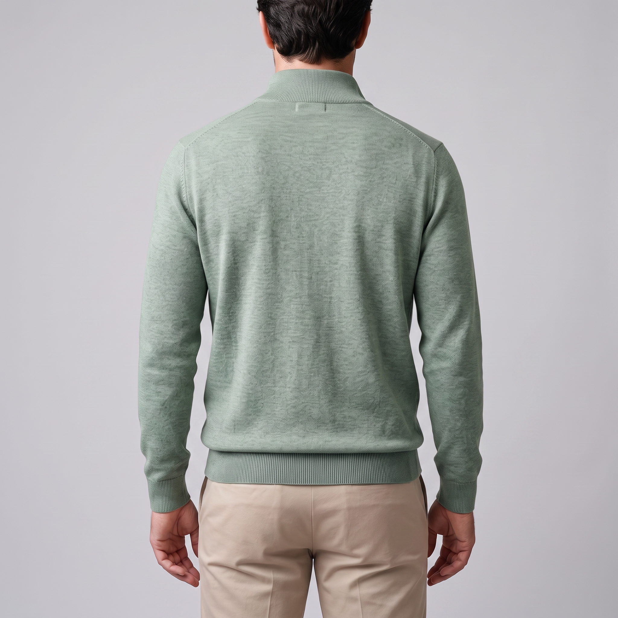 Men's Half-Zip Knit Sweater