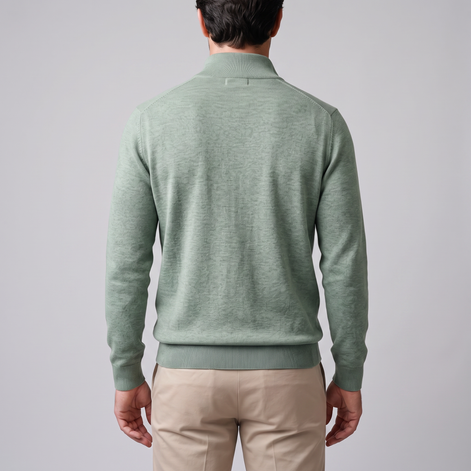 Men's Half-Zip Knit Sweater