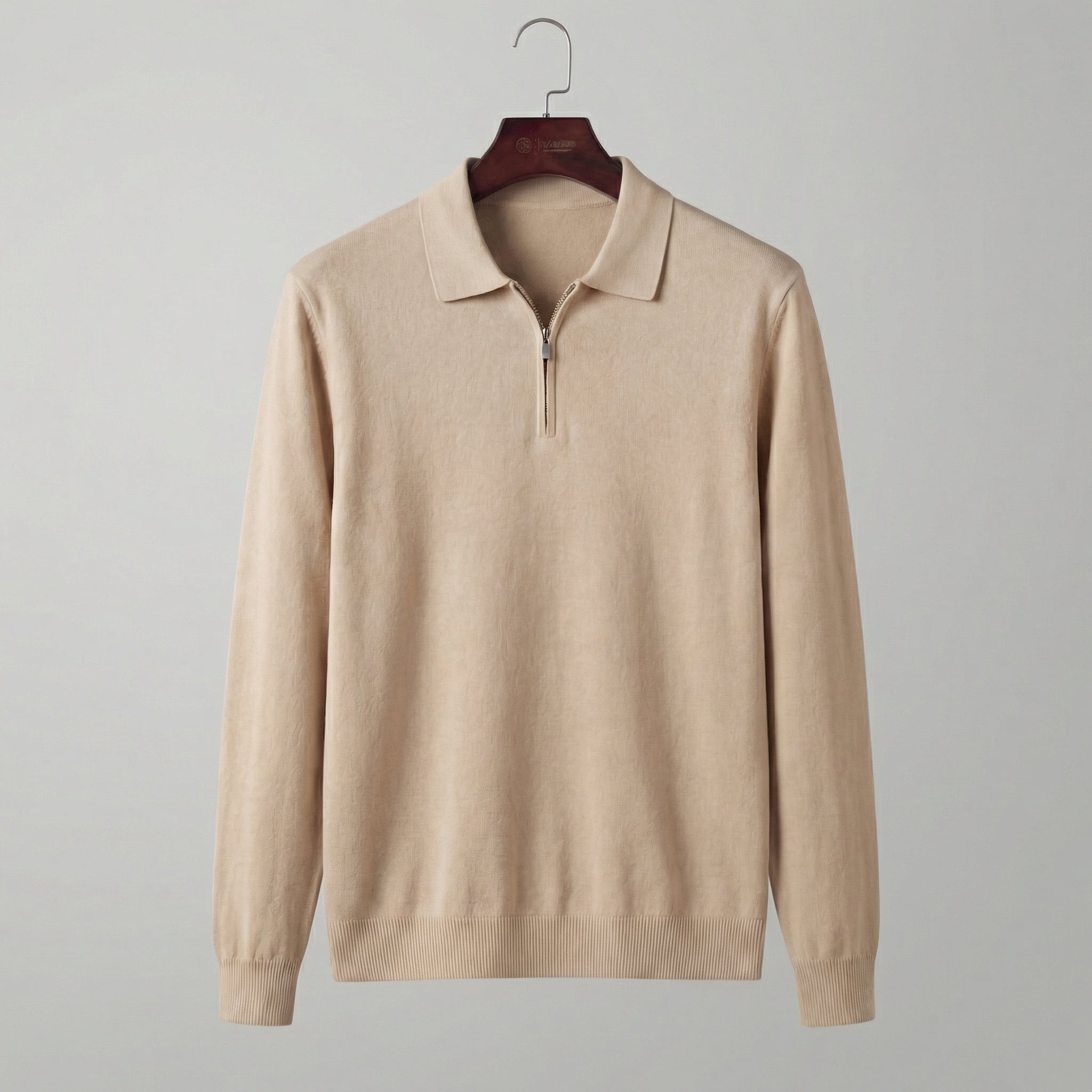 Men's Half Zip Polo Shirt
