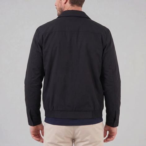 Men's Harrington Jacket with Check Lining