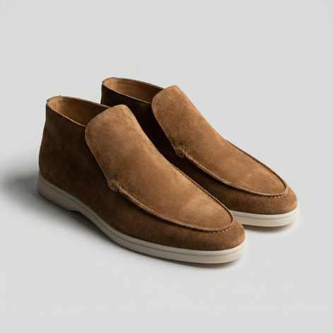 Men's High Suede Loafers