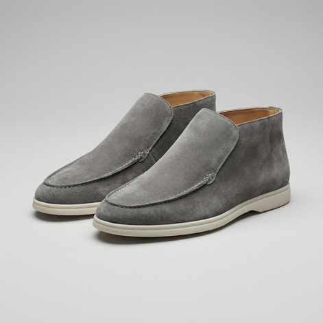 Men's High Suede Loafers