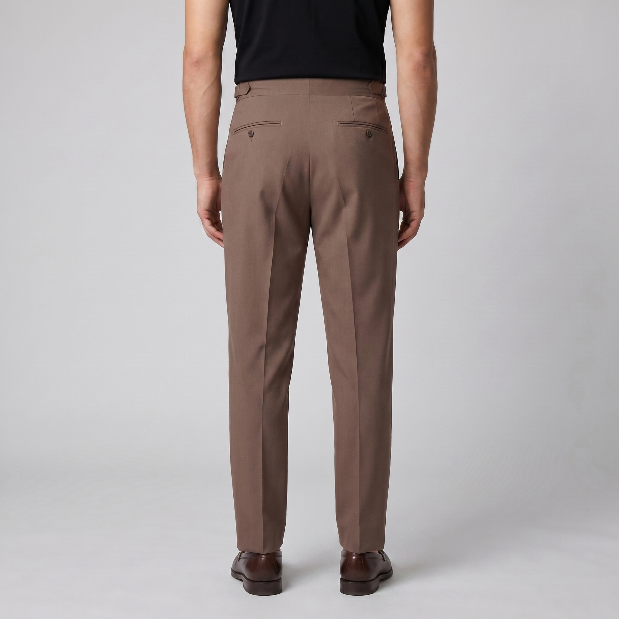 Men's High Waist Formal Trousers with Tailored Fit