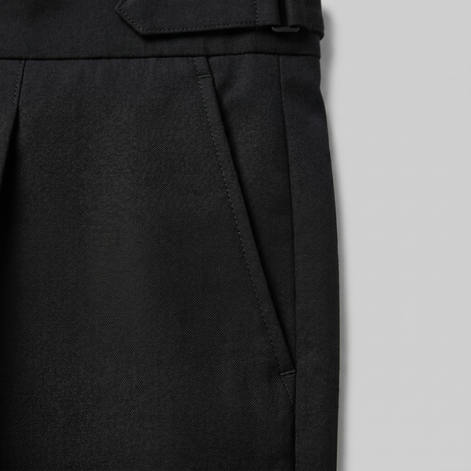 Men's High Waist Formal Trousers with Tailored Fit