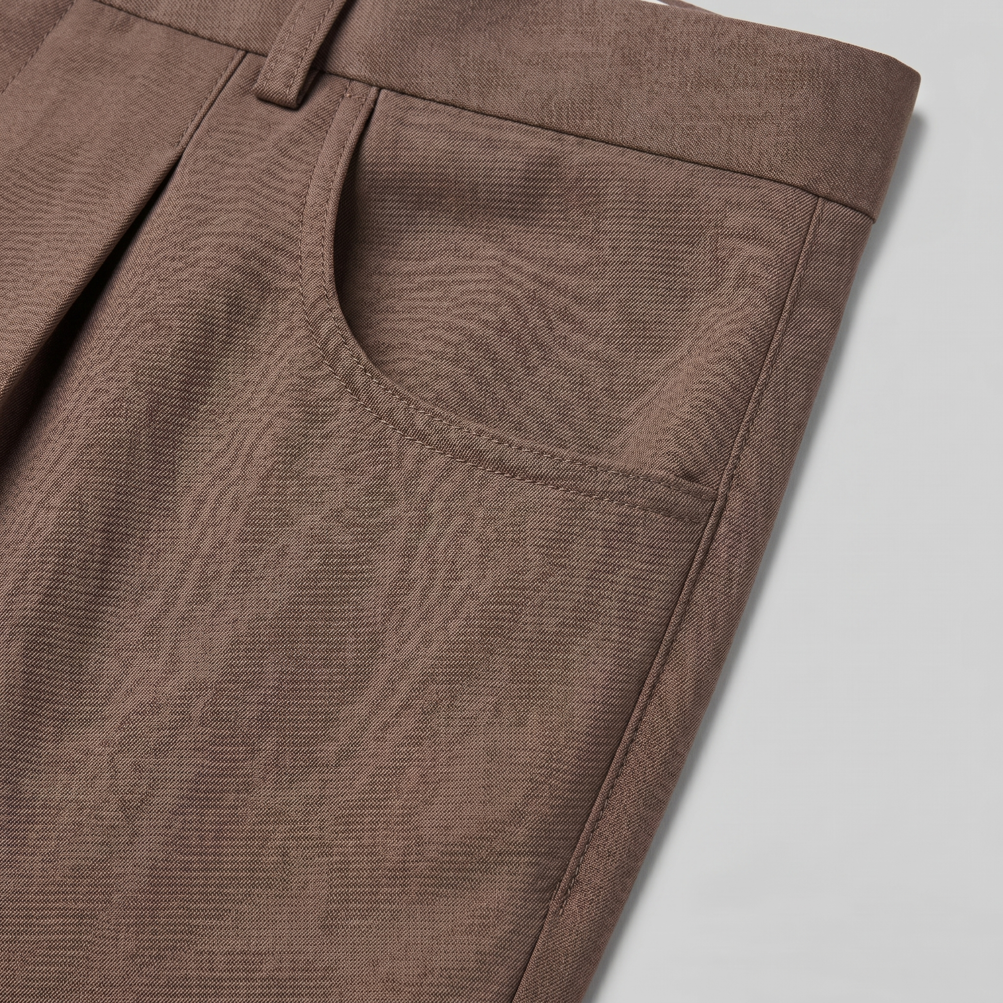 Men's High Waist Formal Trousers with Tailored Fit