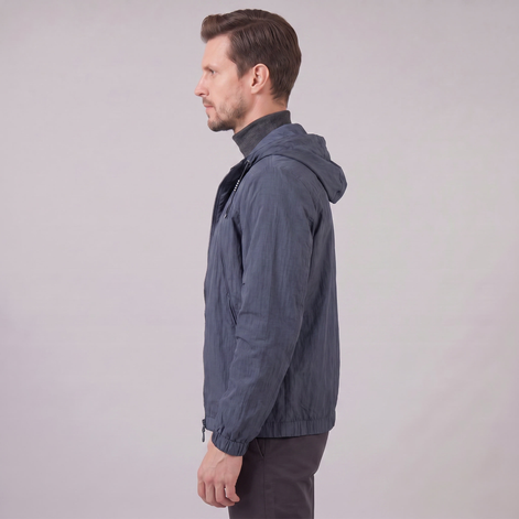 Men's Hooded Lightweight Windbreaker Jacket